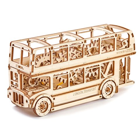 Механический 3D-пазл Wooden.City Лондонский автобус Превью 1