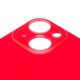 Задняя панель корпуса для iPhone 14, красная, не нужно снимать стекло камеры, big hole Превью 1