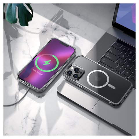 Чохол Hoco Magnetic airbag series для iPhone 13 Pro Max, ударостійкий, прозорий, магнітний, пластик, MagSafe, #6931474756220 Прев'ю 1