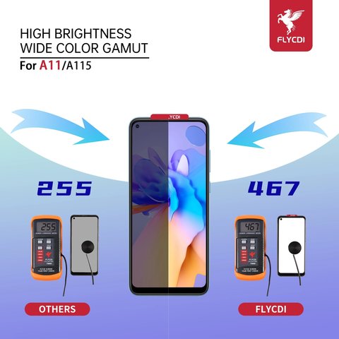 Дисплей FLYCDI для Samsung A115 Galaxy A11, M115 Galaxy M11, черный, с рамкой Превью 2