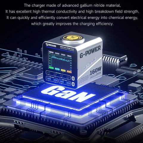 Мережевий зарядний пристрій Mechanic G-Power, 160 Вт, Quick Charge, Power Delivery (PD), 8 портів Прев'ю 7