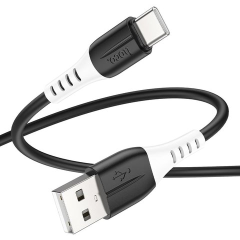 USB кабель Hoco X82, USB тип-C, USB тип-A, 100 см, 3 A, черный, силиконовый, #6931474768575 Превью 1