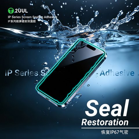 Стикер дисплея 2UUL SA17P для Apple iPhone 17 Pro, 5 шт., adhesive Превью 4