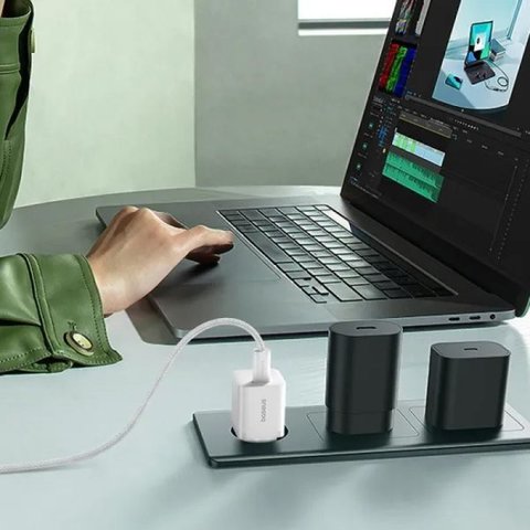 Мережевий зарядний пристрій Baseus GaN5 mini, 25 Вт, Fast Charge, білий, 1 порт, #P10110909213-00 Прев'ю 1