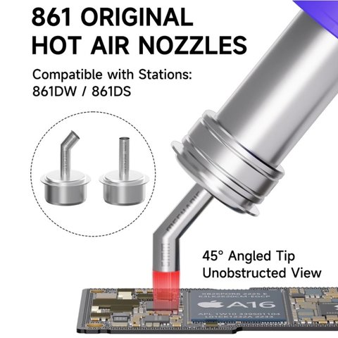 Насадка термофена Mechanic 861 Original, изогнутая, 6in1, 4mm/5mm/6mm/8mm/10mm/12mm Превью 1