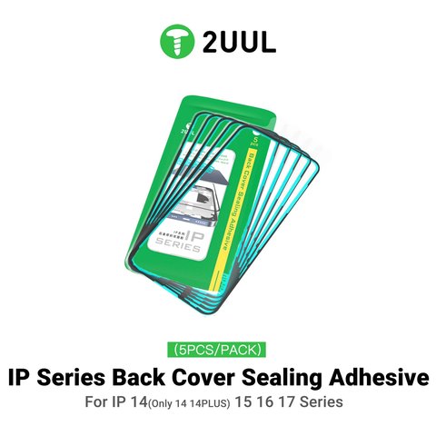 Adhesivo para panel trasero de carcasa (cinta doble faz) 2UUL BA16P puede usarse con Apple iPhone 16 Pro, 5 uds., adhesive Vista previa  1