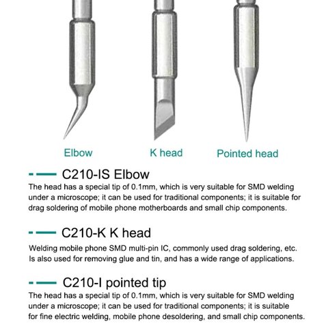 Soldering Iron Tip GVM C210-K, (hot knife) Preview 2