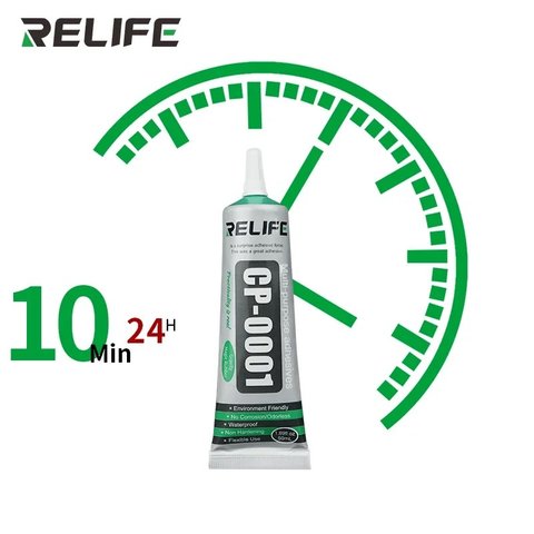 Sealant Glue RELIFE CP-0002, (for gluing back covers, for display frames, 15 ml, black) Preview 2
