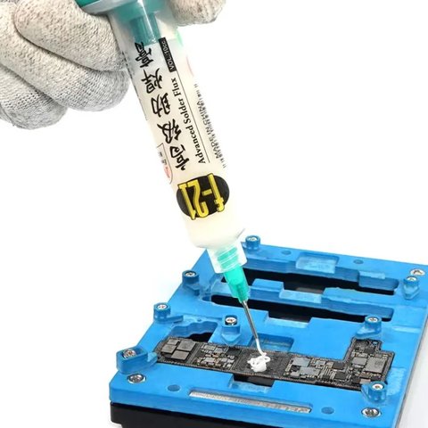 Fundente en pasta RELIFE F-21, con émbolo de plástico, sin estaño, libre de halógeno, 10 ml Vista previa  2