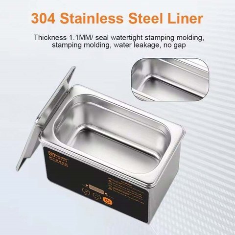 Baño de ultrasonido Amaoe UC-L08, 0.8 l, 35 W Vista previa  3