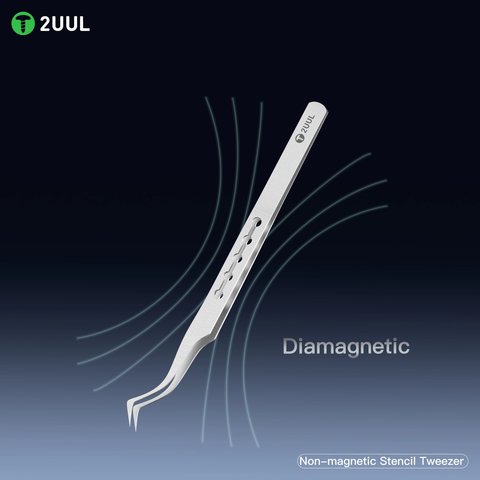 Pinzas para smd 2UUL TW22, curvada, 150 mm, no magnético Vista previa  5