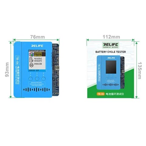 Программатор RELIFE TB-06, для сброса циклов и процента износа аккумулятора Превью 2