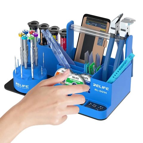 Органайзер RELIFE RL-001H, для инструментов, металл, синий, 255x143x130mm Превью 3