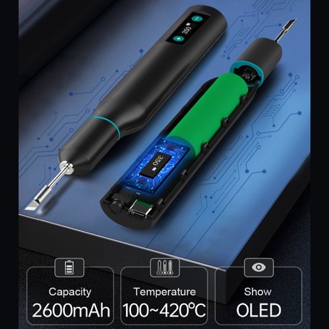Паяльник Quick TS1, 10 Вт, 100-420°C, 2600 mAh, Type-C Прев'ю 2
