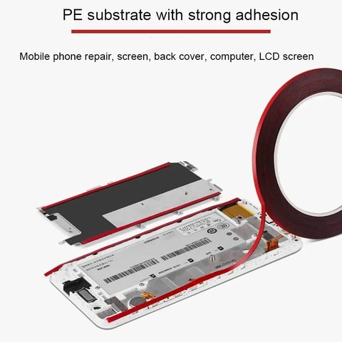 Двухсторонний скотч Amaoe DST030, 0,3 мм, 2 мм, 10 м, на полиуретановой основе Превью 1