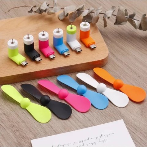 Вентилятор Mini, черный, мобильный, USB тип-C Превью 1