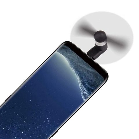 Вентилятор Mini, черный, мобильный, USB тип-C Превью 6