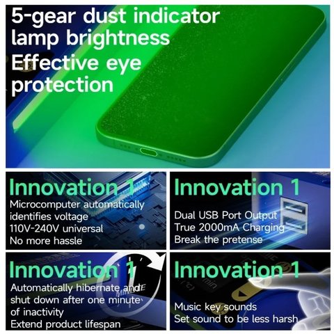 Нагревательный коврик для разборки (cепаратор) Mechanic CP14+, 350x225 мм, с подсветкой, 50-120°C Превью 3