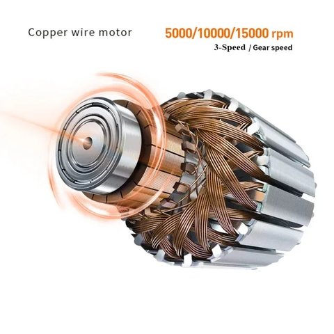 Полировочная машина Amaoe M140, с насадками, аккумуляторная Превью 5