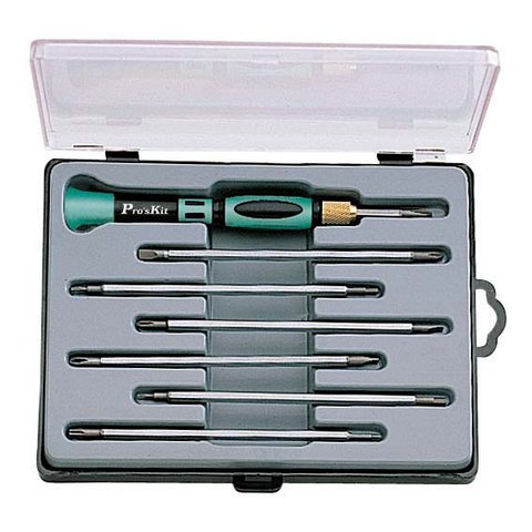 Отвертка Pro'sKit 8PK-081B с битами (14 в 1) Превью 1